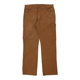 Dickies Carpenter Trousers - 37W 34L Brown Cotton