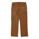Dickies Carpenter Trousers - 37W 34L Brown Cotton
