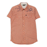 Vintage orange Lee Short Sleeve Shirt - mens medium