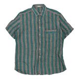 Vintage grey Carre Short Sleeve Shirt - mens x-large