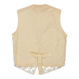 Vintage white Carla D. Waistcoat - womens medium