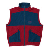 Vintage red Greek Stone Park Gilet - mens x-large