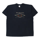 Vintage navy Melbourne Australia Down Under T-Shirt - mens x-large