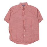 Vintage pink Wampum Short Sleeve Shirt - mens medium