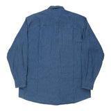 Vintage blue Lenzokart Fruit Of The Loom Denim Shirt - mens large