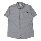 Vintage grey Dc Shoes Short Sleeve Shirt - mens x-large