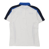 Vintage white Cusi Italia Asics Polo Shirt - mens medium