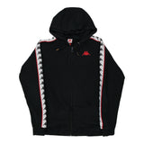 Kappa Hoodie - Small Black Cotton Blend