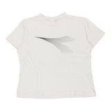 Diadora Graphic T-Shirt - Large White Cotton