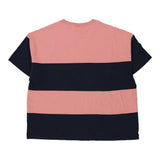 Champion Striped T-Shirt - XL Pink Cotton