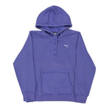 Puma Hoodie - Large Purple Cotton Blend