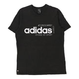 Vintage black Adidas T-Shirt - mens large
