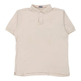 Vintage cream Fila Polo Shirt - mens xx-large