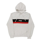 Vintage white Fila Hoodie - mens small