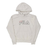Vintage white Fila Hoodie - womens small