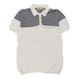 Vintage white Irish Crone Polo Shirt - mens medium