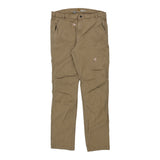 Carhartt Trousers - 38W 34L Beige Cotton