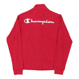 Age 13-14 Champion Spellout Zip Up - XL Pink Cotton