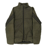 Age 11-12 Adidas Puffer - Medium Khaki Polyester Blend