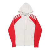 Age 11-12 Adidas Jacket - Medium White Polyester