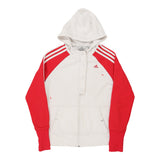Age 11-12 Adidas Jacket - Medium White Polyester
