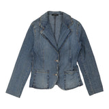 Vintage blue Denny Rose Denim Jacket - womens large