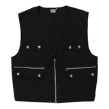 Vintage black Earthbound Gilet - mens medium