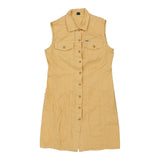 Vintage yellow Colmar Shirt Dress - womens medium