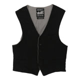 Vintage black Yell! Waistcoat - womens xx-large
