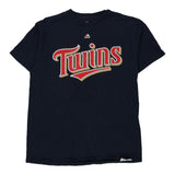 Minnesota Twins Majestic MLB T-Shirt - Medium Navy Cotton