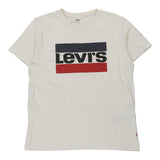 Vintage white Levis T-Shirt - mens large