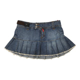 Vintage blue Yes Miss Denim Skirt - womens 30" waist
