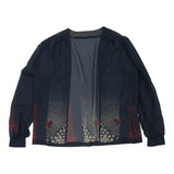 Vintage navy 1980's Unbranded Blouse - womens medium