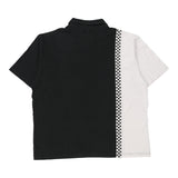 Race Racewear Nascar Polo Shirt - 2XL Black & White Cotton