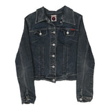 Vintage blue Pit Stop Denim Jacket - womens large