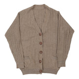 Vintage beige Unbranded Cardigan - womens large