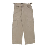 Vintage beige Sergio Tacchini Cargo Trousers - mens 32" waist