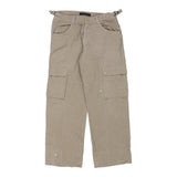 Vintage beige Sergio Tacchini Cargo Trousers - mens 32" waist