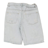 Vintage light wash Up Gent Denim Shorts - mens 34" waist