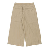 Vintage beige 3/4 Length Benetton Trousers - womens 30" waist