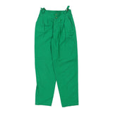 Vintage green Benetton Trousers - womens 24" waist