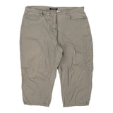 Vintage beige 3/4 Length Clarina Shorts - womens 38" waist
