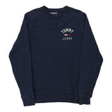 Vintage navy Tommy Jeans Sweatshirt - mens medium