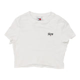 Vintage white Tommy Jeans T-Shirt - womens small