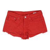 Vintage red Unbranded Denim Shorts - womens 30" waist