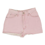 Vintage pink Cotton Belt Denim Shorts - womens 29" waist