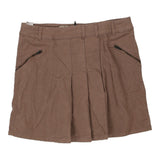Vintage brown Rifle Mini Skirt - womens 30" waist