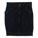 Vintage dark wash Gas Denim Skirt - womens 30" waist