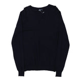 Vintage navy Sergio Tacchini Jumper - mens medium