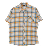 Vintage yellow Lee Short Sleeve Shirt - mens large